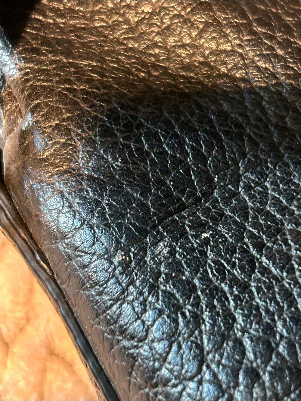 kate spade Black Pebbled Leather Satchel with Crossbody Strap